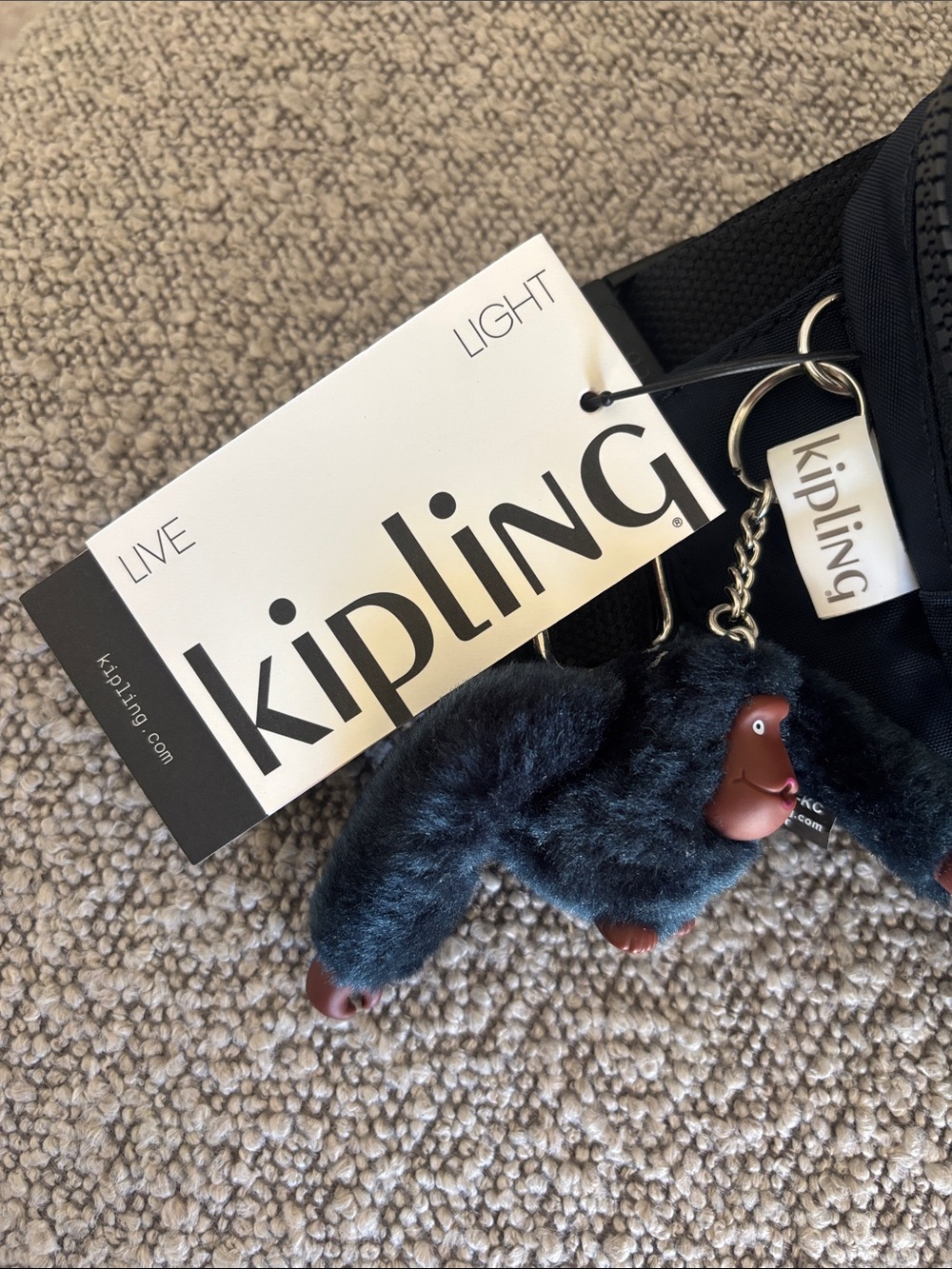 FINAL SALE Kipling NWT Tarry True Blue Tonal Large Belt Bag Crossbody Sling - Picture 8 of 13